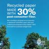 imageHammermill Printer Paper Great White 30 Recycled Paper 85 x 111 Ream 500 Sheets  92 Bright Made in the USA 0867101 Ream  500 Sheets