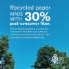 imageHammermill Printer Paper Great White 30 Recycled Paper 85 x 111 Ream 500 Sheets  92 Bright Made in the USA 08671010 Ream  5000 Sheets