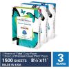 imageHammermill Printer Paper Tidal 20 lb Copy Paper 85 x 111 Ream 500 Sheets  92 Bright Made in the USA3 Ream  1500 Sheets