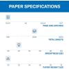 imageHammermill Printer Paper Tidal 20 lb Copy Paper 85 x 111 Ream 500 Sheets  92 Bright Made in the USAExpress Pack  2500 Sheets