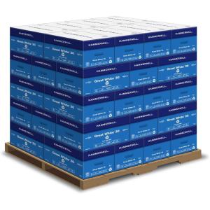 imageHammermill Printer Paper Great White 30 Recycled Paper 85 x 111 Ream 500 Sheets  92 Bright Made in the USA 086710Pallet  200k Sheets