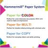 imageHammermill Colored Paper 20 lb Blue Printer Paper 85 x 111 Ream 500 Sheets  Made in the USA Pastel Paper 103309RBlue