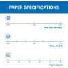 imageHammermill Colored Paper 20 lb Blue Printer Paper 85 x 111 Ream 500 Sheets  Made in the USA Pastel Paper 103309RBlue