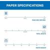 imageHammermill Colored Paper 20 lb Blue Printer Paper 85 x 111 Ream 500 Sheets  Made in the USA Pastel Paper 103309RCanary