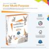 imageHammermill Printer Paper Fore Multipurpose 24 lb Copy Paper 85 x 11  10 Ream 5000 Sheets  96 Bright Made in the USA 103283C1 Ream  500 Sheets