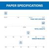 imageHammermill Printer Paper Fore Multipurpose 24 lb Copy Paper 85 x 11  10 Ream 5000 Sheets  96 Bright Made in the USA 103283C10 Ream  5000 Sheets
