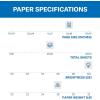 imageHammermill Printer Paper Premium Color 28 lb Copy Paper 85 x 11  5 Ream 2500 Sheets  100 Bright Made in the USA 102450C White12x18