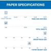 imageHammermill Printer Paper Premium Color 28 lb Copy Paper 85 x 11  5 Ream 2500 Sheets  100 Bright Made in the USA 102450C White3 Hole 85x11