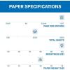 imageHammermill Printer Paper Premium Color 28 lb Copy Paper 85 x 11  5 Ream 2500 Sheets  100 Bright Made in the USA 102450C WhiteLedger 11x17