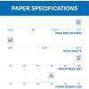 imageHammermill Printer Paper Premium Color 28 lb Copy Paper 85 x 11  5 Ream 2500 Sheets  100 Bright Made in the USA 102450C WhiteLedger 11x17