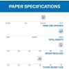 imageHammermill Printer Paper Premium Color 28 lb Copy Paper 85 x 11  5 Ream 2500 Sheets  100 Bright Made in the USA 102450C WhiteLegal 85x14