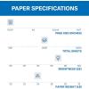 imageHammermill Printer Paper Premium Inkjet ampamp Laser Paper 24 Lb 85 x 11  1 Ream 500 Sheets  97 Bright Made in the USA 166140R5 Ream  2500 Sheets