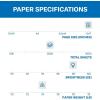imageHammermill Printer Paper Premium Laser Print 24 lb 85 x 115 Ream 2500 Sheets  98 Bright Made in the USA 104640C5 Ream  2500 Sheets