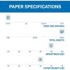 imageHammermill Printer Paper Premium Laser Print 28 lb 85 x 118 Ream 4000 Sheets  98 Bright Made in the USA 125534C28lb