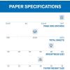 imageHammermill Printer Paper Premium Laser Print 28 lb 85 x 118 Ream 4000 Sheets  98 Bright Made in the USA 125534C28lb