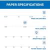 imageHammermill Printer Paper Premium Laser Print 28 lb 85 x 118 Ream 4000 Sheets  98 Bright Made in the USA 125534C32lb