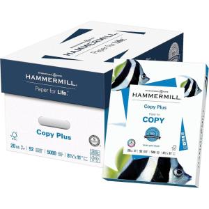 imageHammermill Copy Plus 20lb Paper 85 x11 40 Case Pallet 200000 Sheets Made in USA Sustainably Sourced From American Family Tree Farms 92 Bright Acid Free Economical Printer Paper 105007P10 ream  5000 Sheets