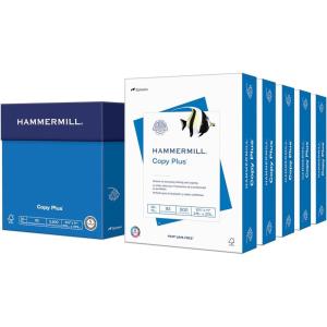 imageHammermill Copy Plus 20lb Paper 85 x11 40 Case Pallet 200000 Sheets Made in USA Sustainably Sourced From American Family Tree Farms 92 Bright Acid Free Economical Printer Paper 105007P5 Ream  2500 Sheets