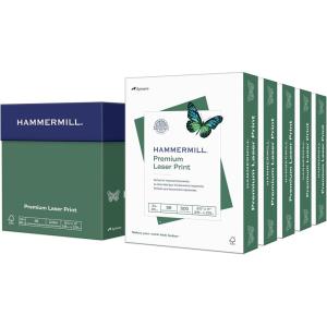 imageHammermill Printer Paper Premium Laser Print 24 lb 85 x 115 Ream 2500 Sheets  98 Bright Made in the USA 104640C5 Ream  2500 Sheets