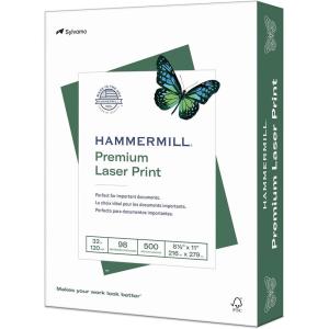 imageHammermill Printer Paper Premium Laser Print 28 lb 85 x 118 Ream 4000 Sheets  98 Bright Made in the USA 125534C32lb